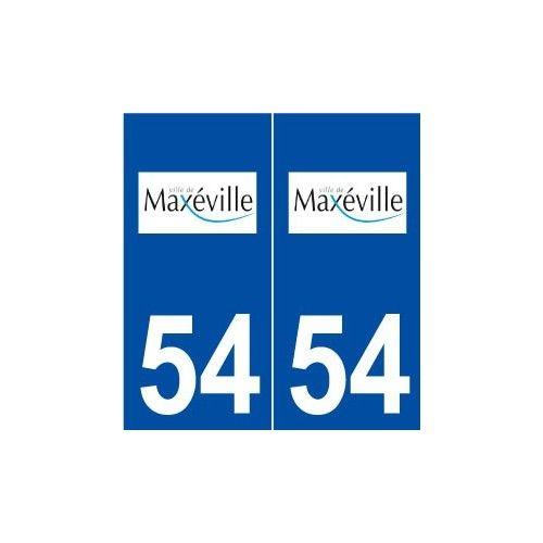 54 Maxéville Logo Autocollant Plaque Stickers Ville - Droits