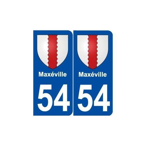 54 Maxéville Blason Autocollant Plaque Stickers Ville - Arrondis