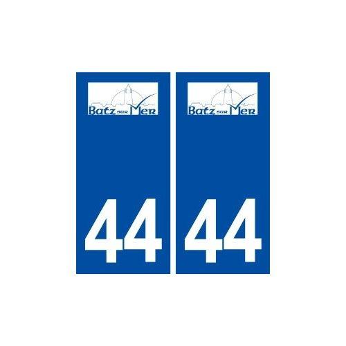 44 Batz Sur Mer Logo Ville Autocollant Plaque Stickers - Droits