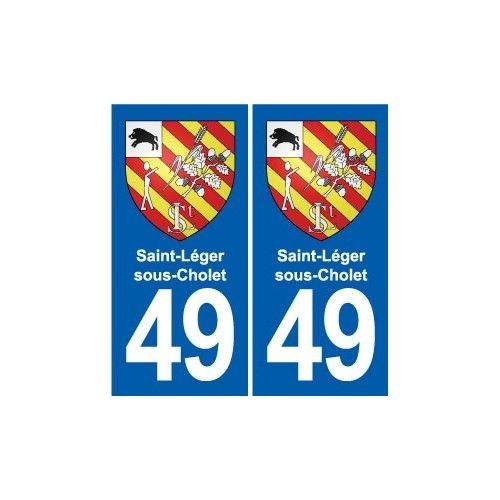 49 Saint-Léger-Sous-Cholet Blason Autocollant Plaque Stickers Ville - Droits