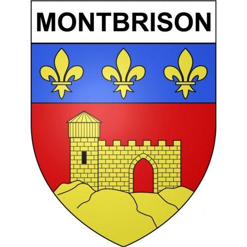 Montbrison 42 Ville Stickers Blason Autocollant Adhésif - 4 Cm