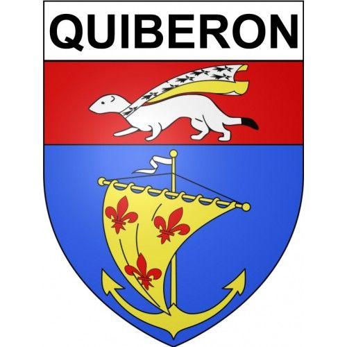 Quiberon 56 Ville Stickers Blason Autocollant Adhésif - 12 Cm