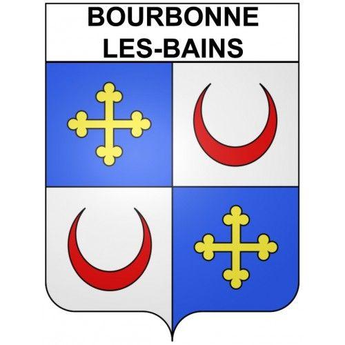 Bourbonne-Les-Bains 52 Ville Stickers Blason Autocollant Adhésif - 4 Cm