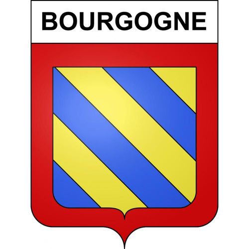 Bourgogne 51 Ville Sticker Blason Écusson Autocollant Adhésif - 12 Cm