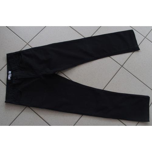 Pantalon 12 Ans Coupe Droite Noir