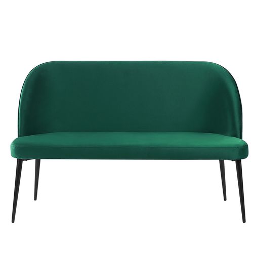 Canapé Banquette 2 Places En Velours Vert Foncé Osby