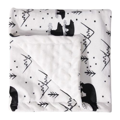 Couverture De Réception En Vison Doux Pour Bébé, Double Couche D'emmaillotage