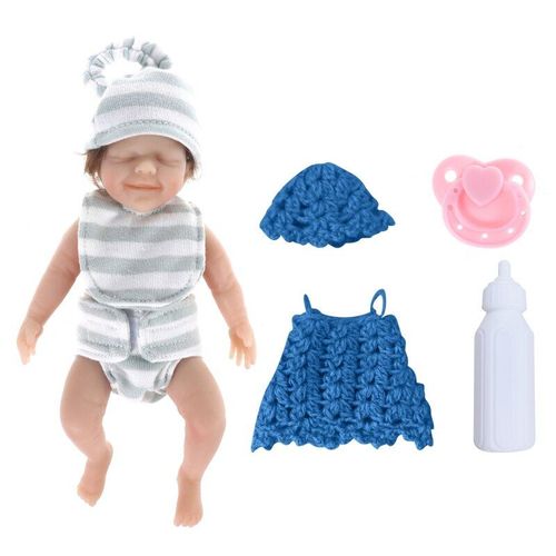 Poupée Réaliste Pour Nouveau-Né Avec Vêtements, Cadeaux, Lit Bébé, Sieste, Nouveau-Né, Jouets D'accompagnement Avec Tissu, Cheveux Bouclés, Poupée Délicate, Qx2d