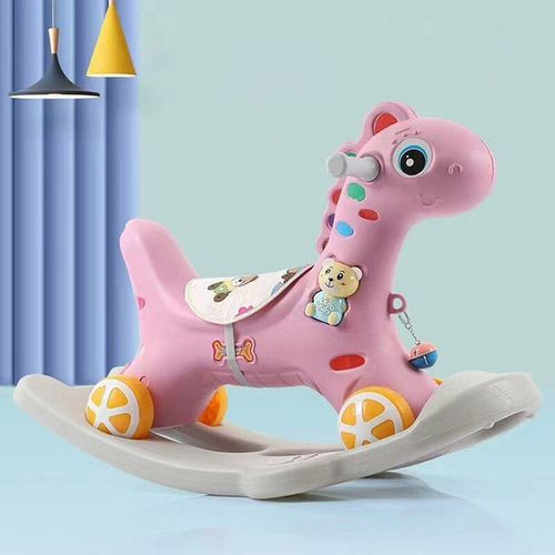 Cheval À Bascule 2 En 1 Pour Bébé, Chaise À Bascule Multifonctionnelle Pour Enfants, Aire De Jeux, Jouets Pour La Maison, Cadeaux
