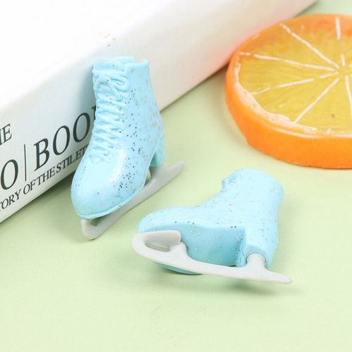 1 Paire De Patins À Roulettes Pour Enfants, Jouet Décoratif Pour Filles, Accessoires De Poupées, Cadeau