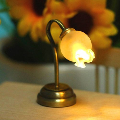 Applique Murale Led Miniature, Échelle 1/12, Accessoires Pour Maison De Poupée, Fonctionne À Piles Avec Interrupteur Marche/Arrêt