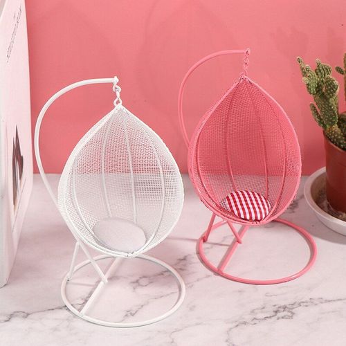 Chaise Balançoire Pour Maison De Poupée 1:12, Mobilier Miniature, Hamac, Meubles De Jardin, Jouet Décoratif