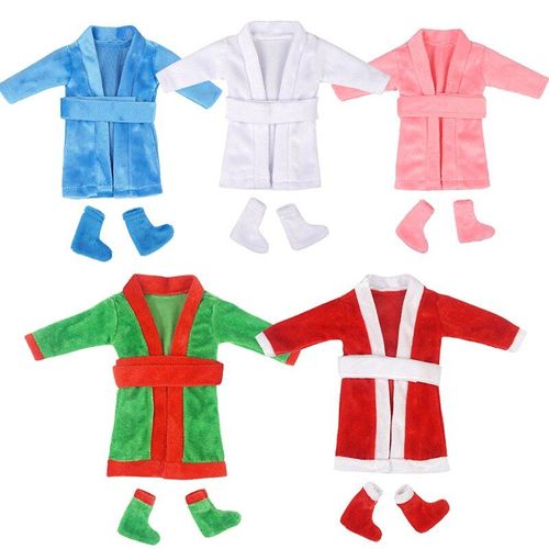 Vêtements De Couture Pour Poupée Elfe, Accessoires De Jouets De La Tradition De Noël, Robe De Poupée