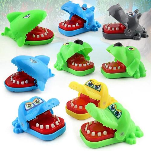 Jouet Interactif Animal Mordant Au Doigt, Jouet Créatif Et Amusant, Crocodile/Chien/Hippopotame/Requin, Jeu Portable Mordant Au Doigt, Cadeaux Pour Enfants