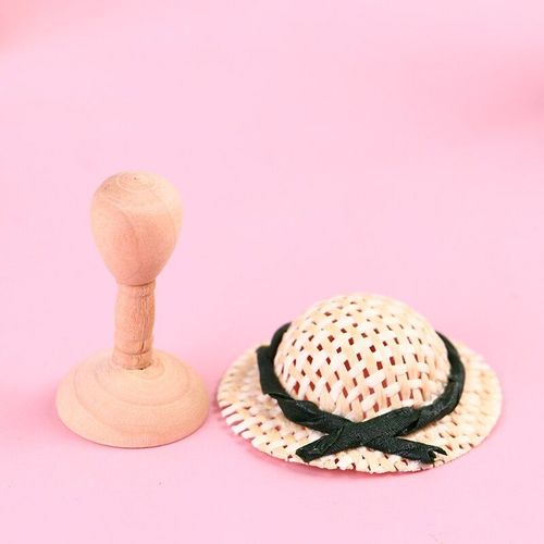 Porte-Chapeaux Et Chapeaux Miniatures Pour Maison De Poupée, 1 Ensemble 1/12, Accessoires De Bricolage, Jouets De Jeu De Simulation