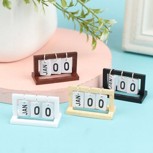 Maison De Poupée Échelle Miniature, Calendrier De Bureau Pour Barbie Blyth, Accessoires De Meubles De Décoration, Jouet
