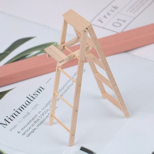 Mini Échelle Miniature En Bois Pour Maison De Poupée 1:12, Modèle De Meubles, Accessoires De Jouets