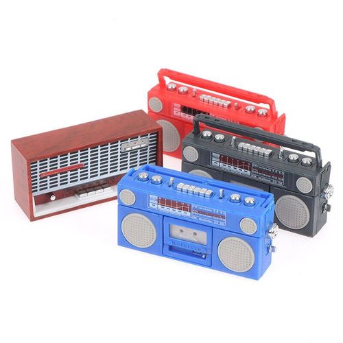 Maison De Poupée Miniature Avec Radio En Métal, Modèle De Radio Rétro, Accessoires De Meubles Et Jouets, Nouvelle Collection