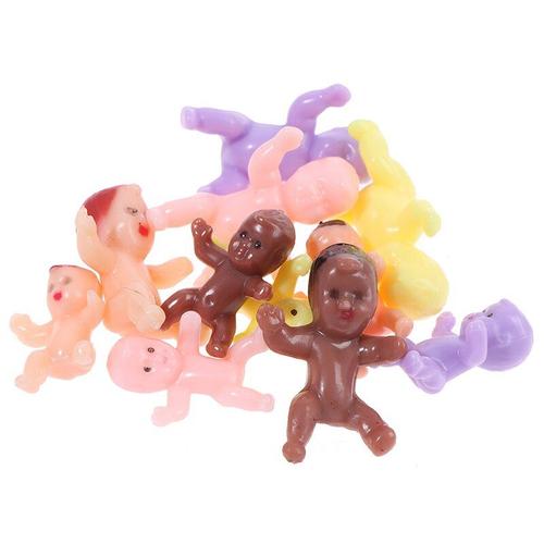 Mini Poupée En Plastique Pour Enfants, 10 Pièces, Fournitures De Fête, Cadeaux De Pleine Lune Pour Garçons Et Filles, Petits Accessoires De Jouets Pour Enfants