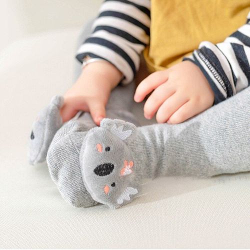 Chaussettes Hautes Antidérapantes En Coton Pour Bébés, Chaussettes Souples De Couleur Bonbon, Vêtements Pour Enfants