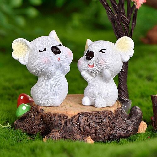 Décorations De Koala En Résine, 1 Pièce, Mignon, Dessin Animé, Pour Jardin De Fées Miniature, Micro Gâteau De Paysage, Décoration De Jardin De Maison De Voiture