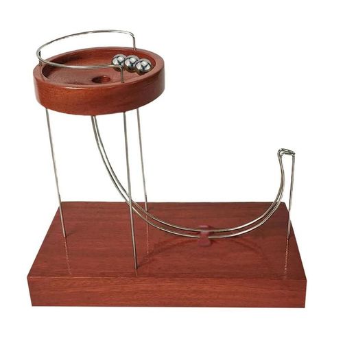 Machine À Marbre Perpétuel En Bois, Mouvement Artistique Cinétique, Métal, Inertie, Automatique, Créatif, Table Sautante Infinie, Jouet, Décoration De La Maison