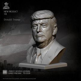 Figurines En Résine 1/35 Donald Trums, Modèle Auto-Assemblé, H55 Mm, Kits De Buste Pour Enfants, Jouets Pour Adultes
