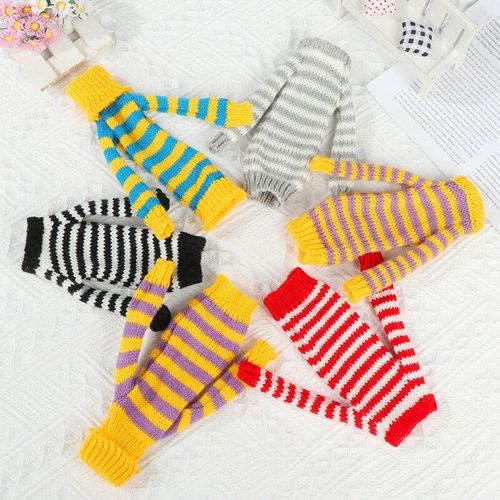 1pc Accessoires De Poupées Jolie Mode Longue À Rayures Robe Pull Pour 1/6 Poupée 30cm Poupées Poupée Vêtements D'hiver
