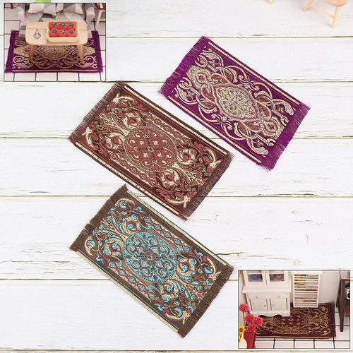 Tapis Turcs Miniatures, Ameublement Et Décoration Pour Maison De Poupée, Kit De Revêtement Pour Sol En Laine Tissé À La Main, Accessoire Diy, Échelle 1/12 Ème,