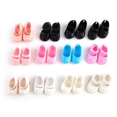 Chaussures De Princesse Plates À Talons De 30 Cm, 3 Paires, Divers Coloris, En Pvc, Accessoires Pour Poupées