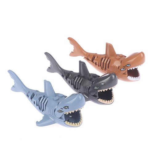 Briques De Construction, Blocs De Construction, Animaux Verrouillables, Tigre, Léopard, Éléphant, Loup, Requin, Ours Polaire, Baleine, Jouets Pour Enfants, Figurines À Assembler