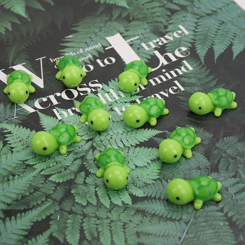 Figurines Miniatures De Mini Tortue, 10 Pièces, Maison De Poupée, Micro Paysage, Décoration, Jardin Féerique