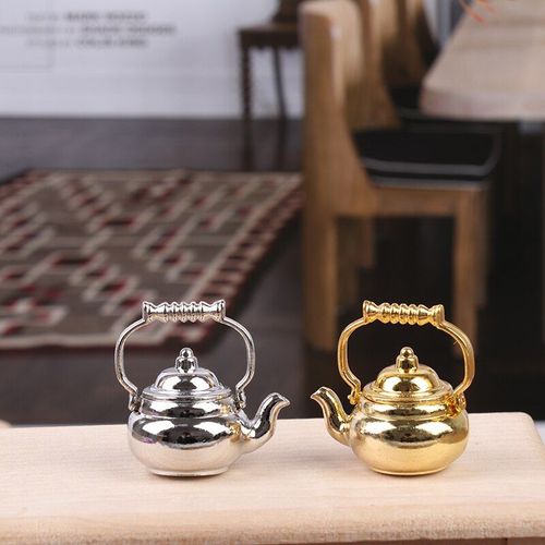 Accessoires Miniatures Pour Maison De Poupée, Bouilloire, Simulation De Meubles, Théière, Modèle De Cuisine, Jouets Pour Décoration, 1/12