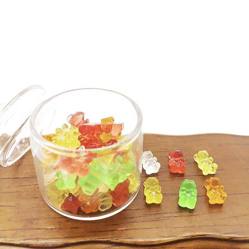 Ours Miniature En Résine Coloré Pour Maison De Poupée, 20 Pièces, Ornements De Modèles De Bonbons, Bricolage, Artisanat, Décoration De Bonbons