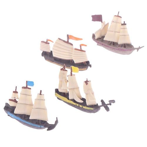 Mini Bateau De Pirate, Modèle Miniature, Yacht De Mer, Océan, De Plaisir, Décor De Bateau, Petit Modèle Rétro Triangulaire, Jouets Figurines D'action