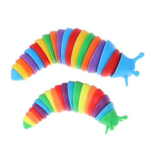 Jouet Chenille Escargot Arc-En-Ciel Qui Peut Relâcher La Pression Mentale, Jouets De Soulagement Éducatifs Pour Enfants, Squishy, Nouvelle Collection 2022