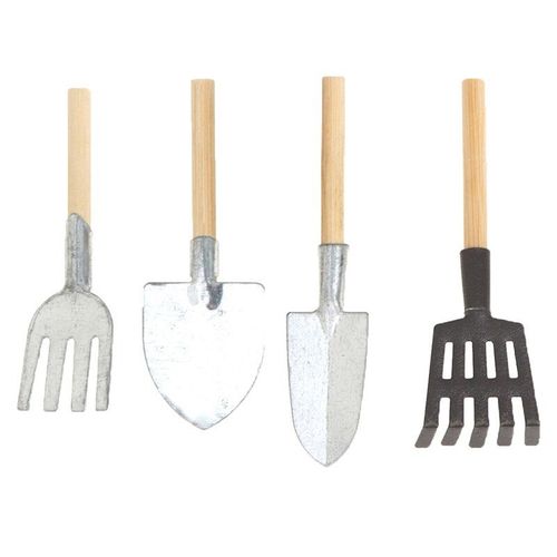 Maison De Poupée Échelle 1:12, Pelle Miniature, Houe Et Fourche, Outils Agricoles, Féerique, Accessoires De Jardin, Meubles, Jouets