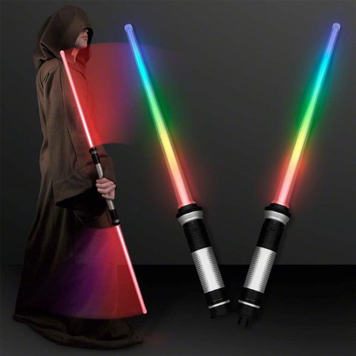 Sabre Laser Pour Garçons Et Filles, 2 Pièces, Jouet Épée Darth Vador, Arc De Cosplay, Double Sabre Lumineux, Avec Son, Cadeaux De Noël
