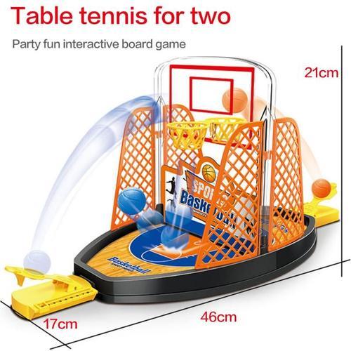 Jeu de Basket-ball de bureau, 1 ensemble, Mini panier doigt, jouet de  combat de Table interactif, jeux de fête, cadeaux pour garçons