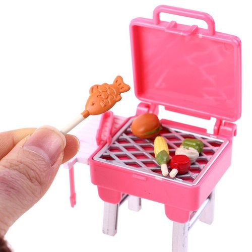 Mini Meubles Bbq Échelle 1/12, Ornements Miniatures, Gadget De Maison De Poupée, Nourriture De Cuisine Pour Maison De Poupée, Jouets Pour Enfants, Offre Spéciale