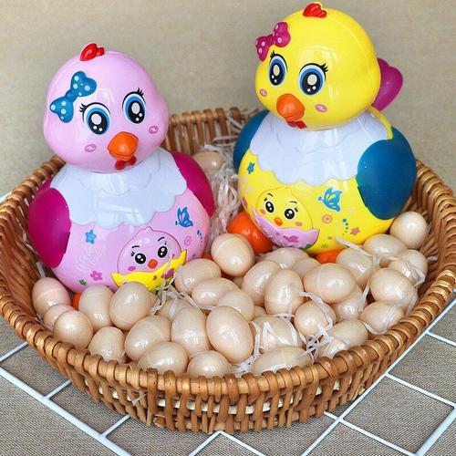 Jouet Électrique De Simulation Petite Poule, Roue Universelle Pour Animaux De Compagnie, Musique Mignonne Pour Pondre Des ¿Ufs, Jouets Éducatifs Pour Enfants, Produits Du Nouvel An, 1 Pièce