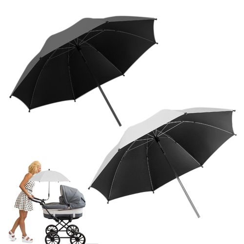 Parasol De Poussette Pour Bébé, Accessoires De Poussette, Rotation À 360 Degrés, Rayons Uv Réglables, Pare-Soleil Pliant, Protection Contre La Pluie, Outil D'extérieur