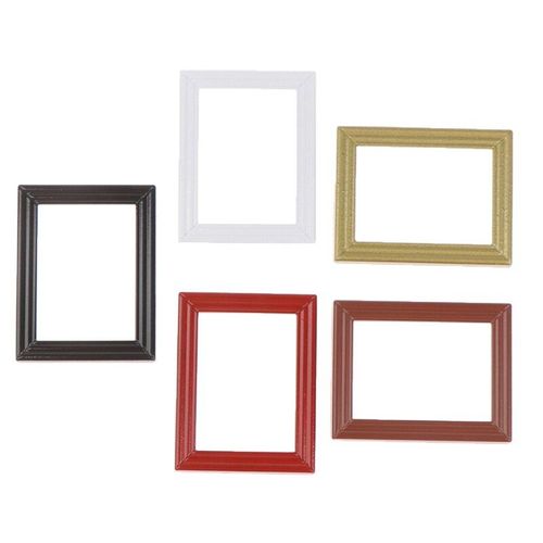 Nouveau Cadre Photo Rétro Échelle 1:12, Miroir Pour Décor De Maison De Poupée, Meubles D'ornement Vintage Diy, Accessoire De Maison De Poupée De Style Européen