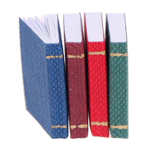 Mini Livres Miniatures Pour Maison De Poupée, Accessoires De Meubles, Échelle 4 Pièces/Ensemble 1/12