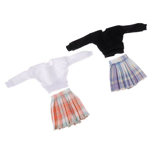 Robe De Poupée, Jupe Courte, Chemisier, Vêtements D'été Pour Poupées De 29cm, 1/6