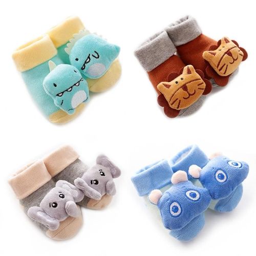 Chaussettes Antidérapantes Pour Bébé, En Coton, Pour Poupée, Motif Dessin Animé, À La Mode, Bottes Souples Et Mignonnes, Nouvelle Collection