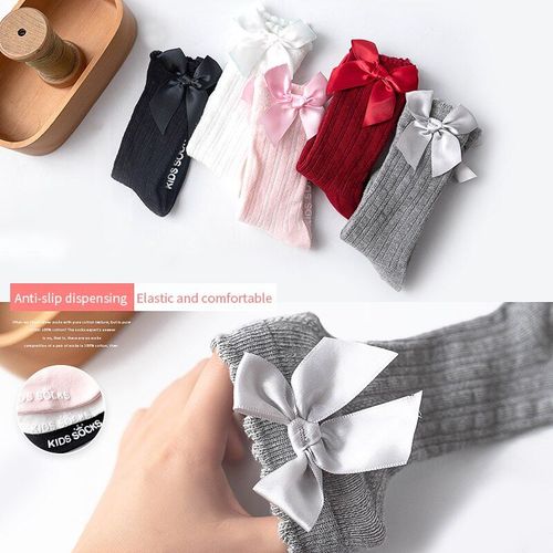 Chaussettes Épaisses Pour Garçons Et Filles De 0 À 4 Ans, Jolies Chaussettes À Tube Haut, Longueur Aux Genoux, Couleur Bonbon, Nouvelle Collection
