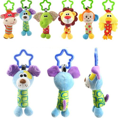 Poupée Mignonne Pour Bébé, Jouet En Peluche, Animal De Dessin Animé, Clochette À Main, Nouveau-Né, Poussette, Berceau, Hochets Suspendus, Cadeaux Pour Bébé