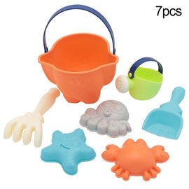 Râteau De Plage Pour Enfants, Poulpe, Crabe, Seau, Modèle De Jeu, Bac À Sable, Jouets Éducatifs Pour Enfants, Cadeau, 7 Pièces/Ensemble