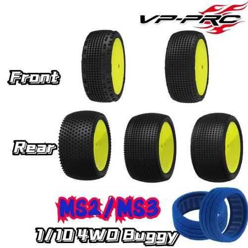 Pneu De Course Pour Buggy V4 Pro Rc 1/10 4wd, Super Prix, Pneu Avant Arrière Souple Evo 12mm, Écrou Rc, Haute Adhérence Tlr Xray Ae Sworkz